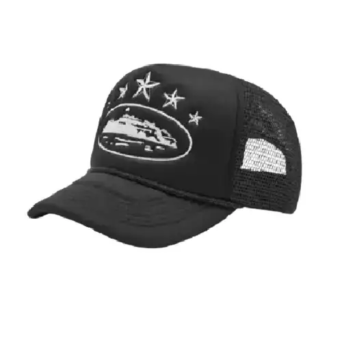 5 Starz Corteiz Alcatraz Trucker Hat Black