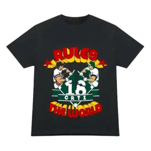Black Corteiz Rtw Baseball T-Shirt