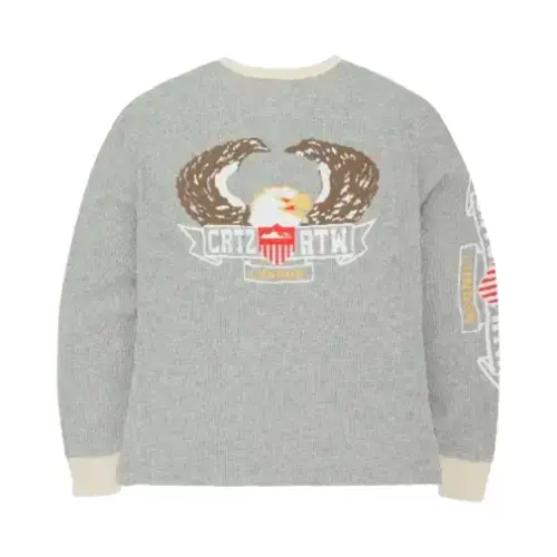 Corteiz Dipset Eagle Sweatshirts - Grey